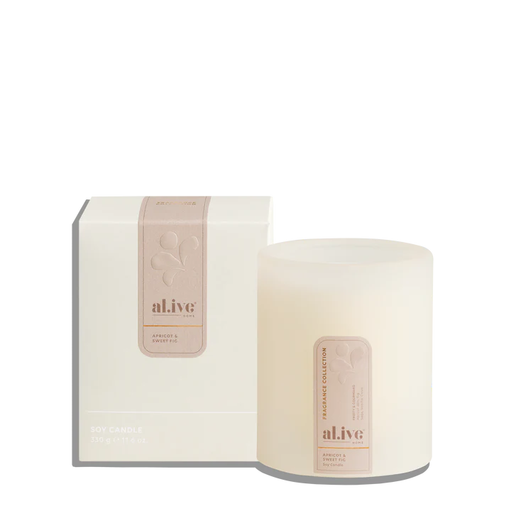 al.ive Soy Candle - Apricot & Sweet Fig