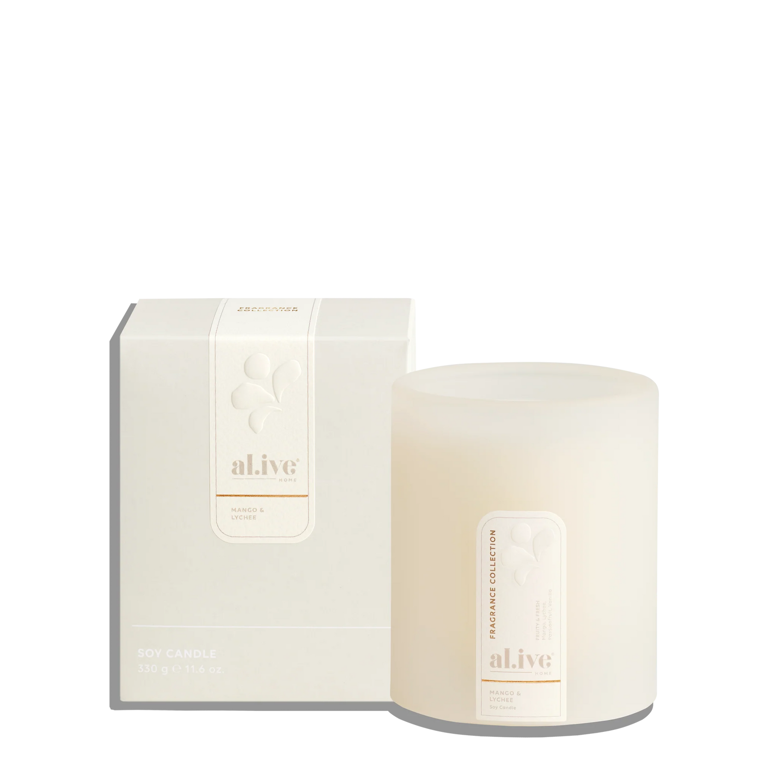 al.ive Soy Candle - Mango & Lychee