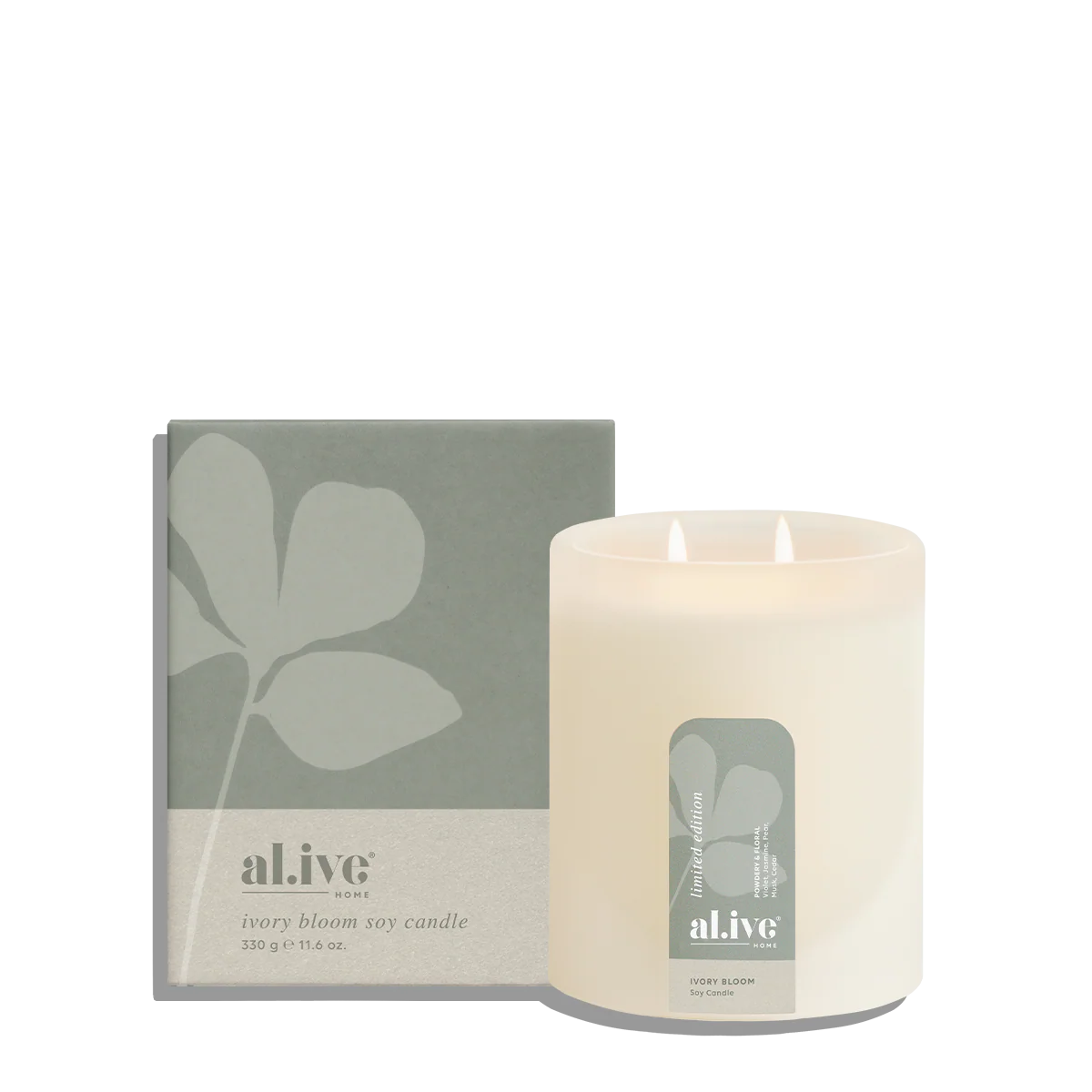 al.ive Soy Candle - Ivory Bloom