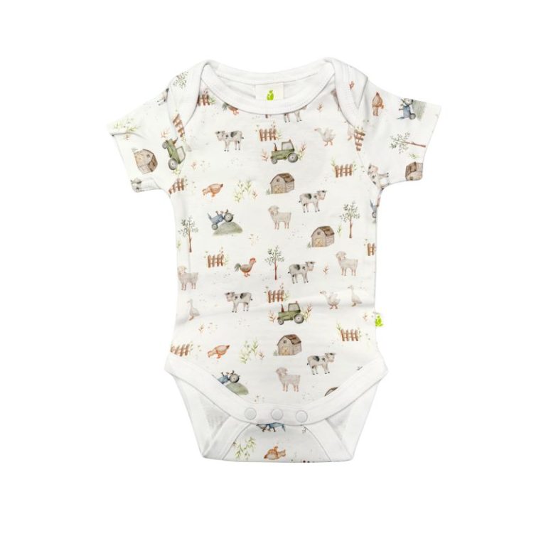 Short Sleeve Bodysuit- Farm Life