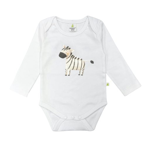 Long Sleeve Bodysuit - Zebra