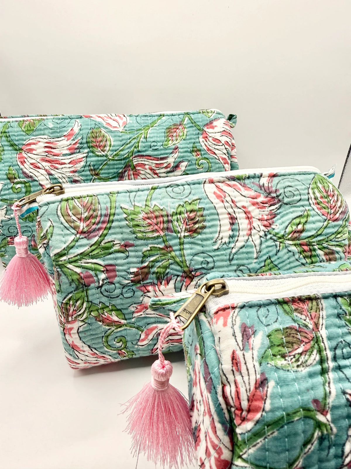 Toiletry Bag - Aqua Floral