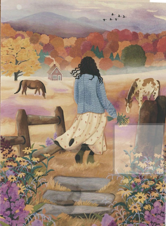 Greeting Card - Autumn Countryside