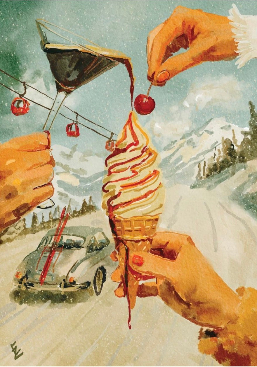Greeting Card - Apres Ski Treat