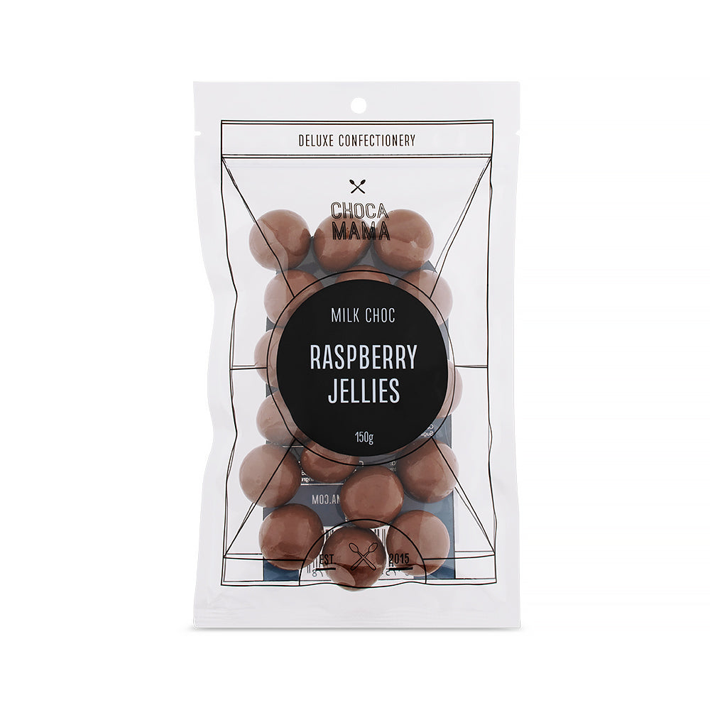 Milk Chocolate Raspberry Jellies 150g