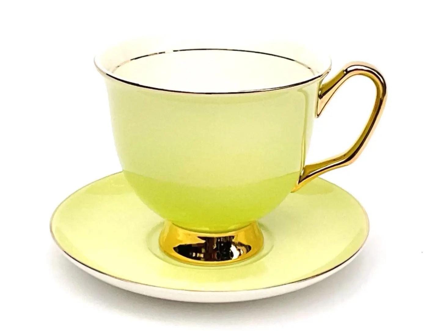 XL Pale Green Teacup & Saucer
