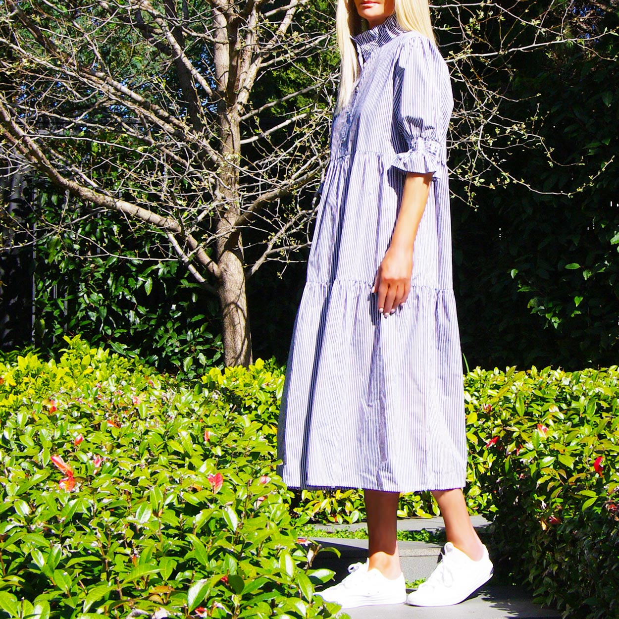 Mill & Hide - Who's Charlie - Lottie Dress - Navy & White