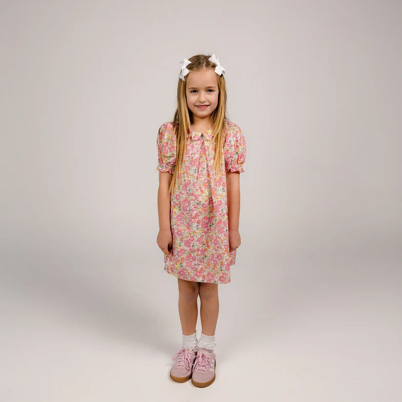 Short Sleeve Scallop Detail Dress