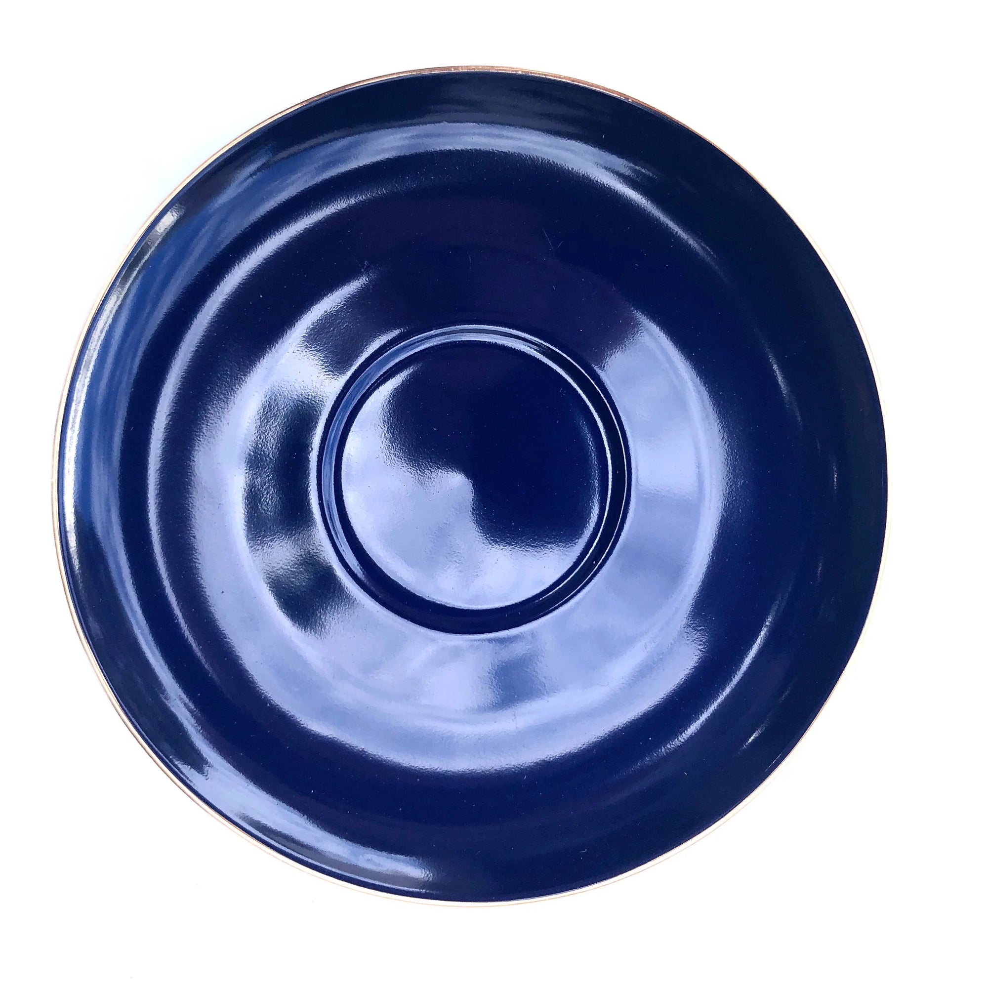 XL Navy Teacup & Saucer