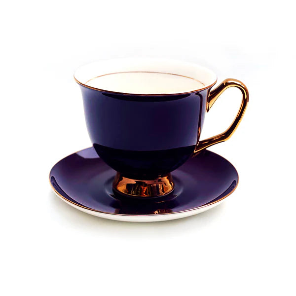 XL Aubergine Teacup & Saucer