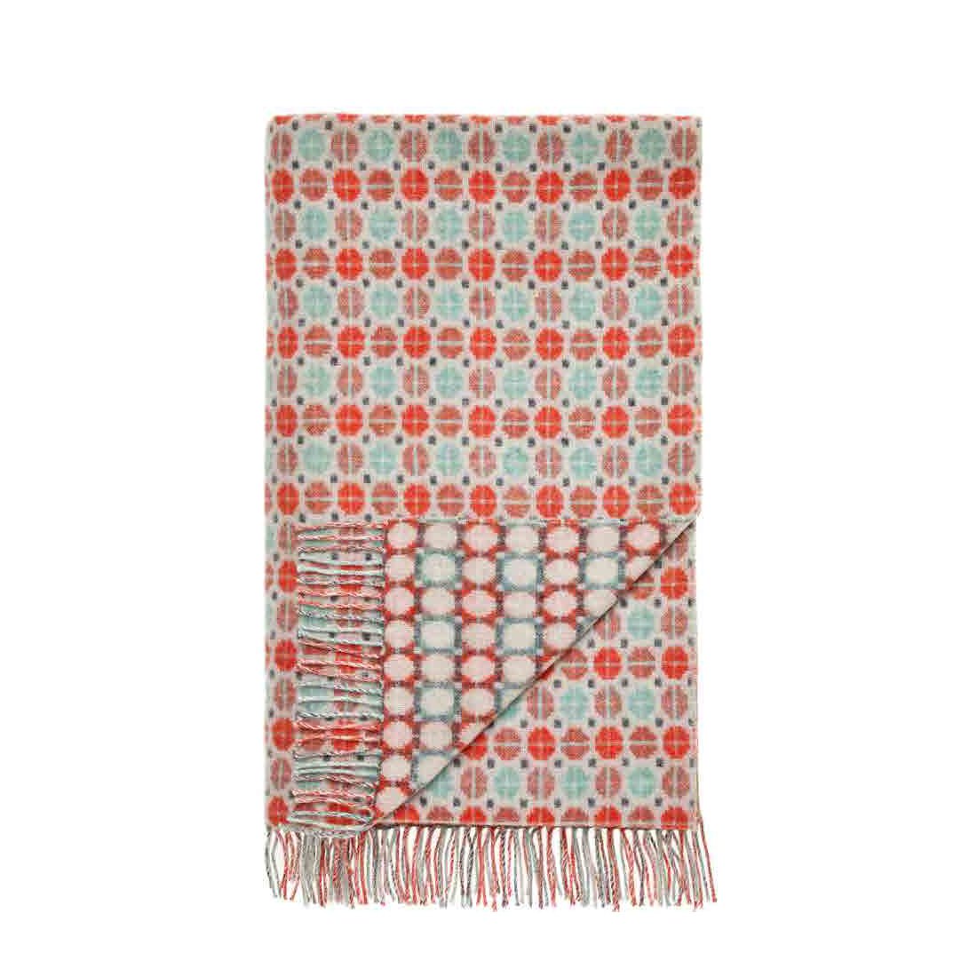Bronte by Moon - Milan Throw Coral/Mint