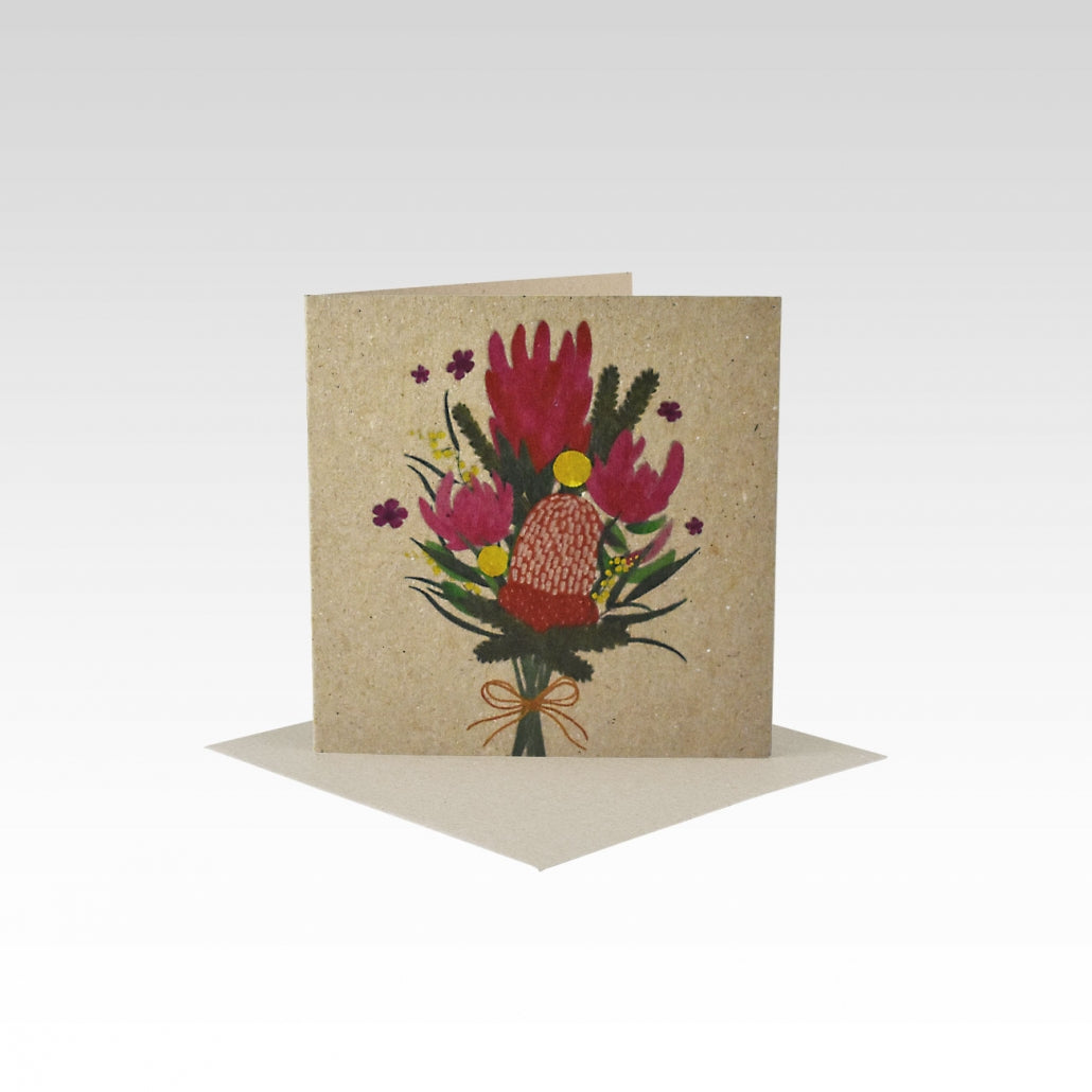 Mill & Hide - Rhicreative - Mini Card - Australiana Floral Bunch