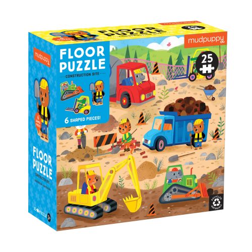 Mill &amp; Hide - Bobangles - Mudpuppy 25pc Floor Puzzle - Construction Site