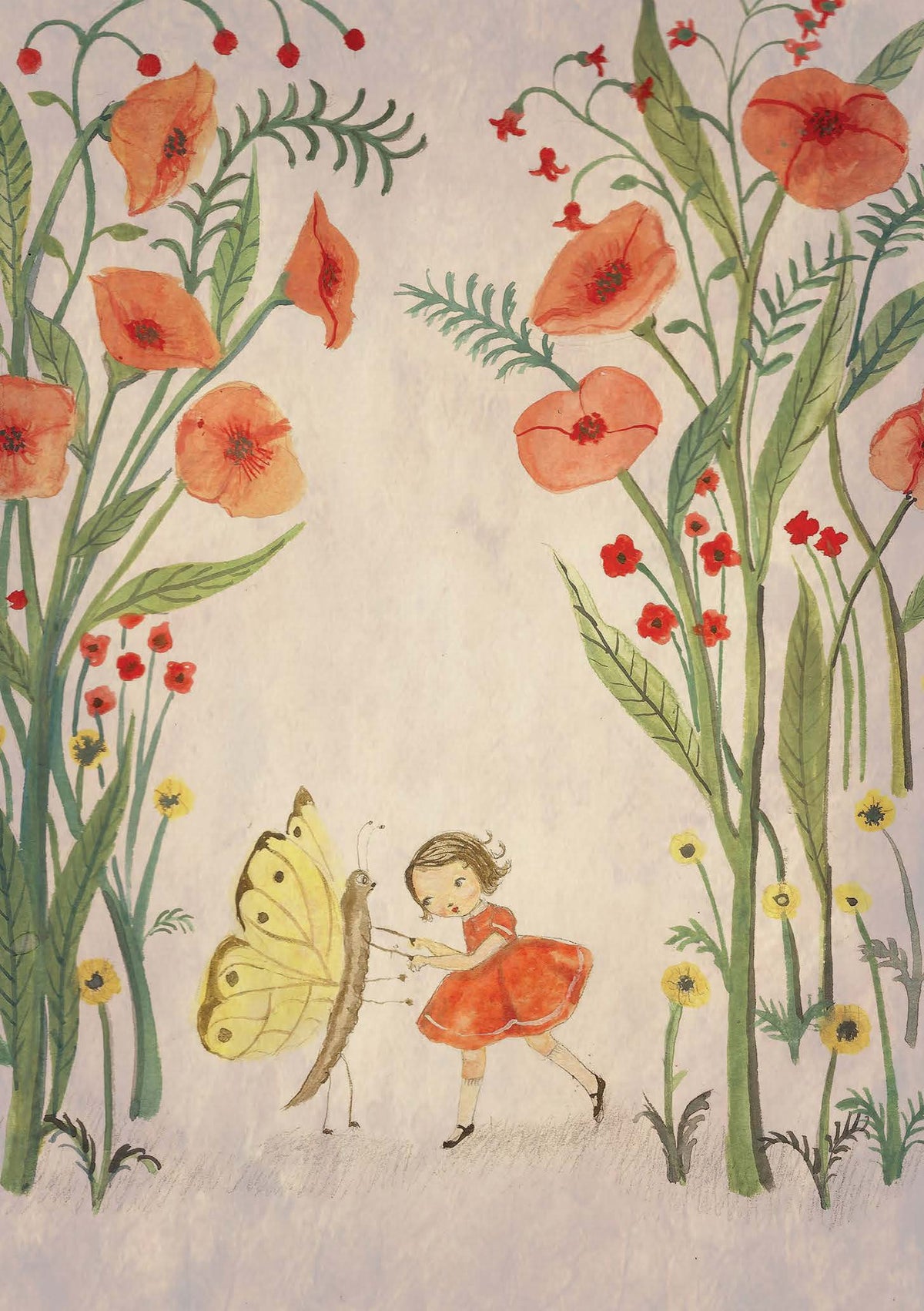 Greeting Card - Dancing In The Flowers