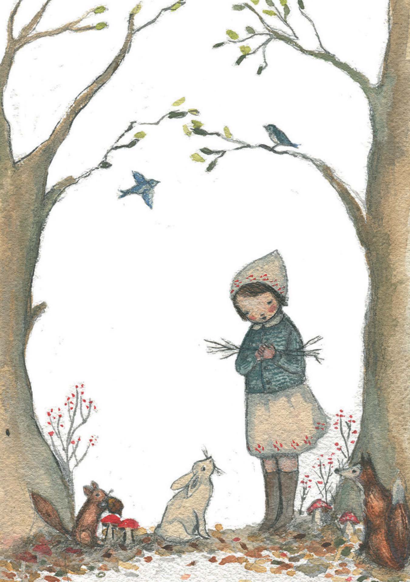 Greeting Card - Autumn Walk