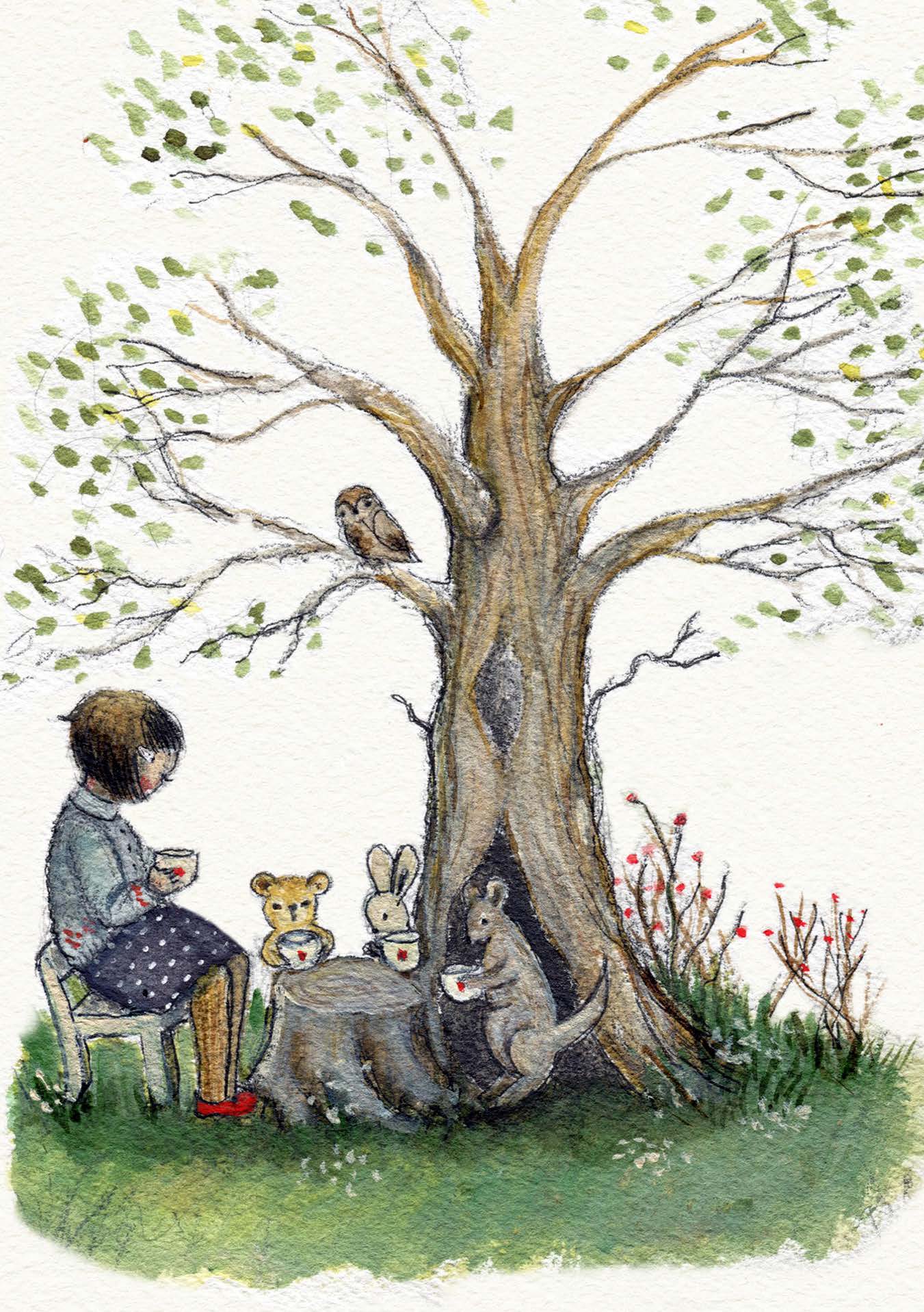 Greeting Card - A Tea Party