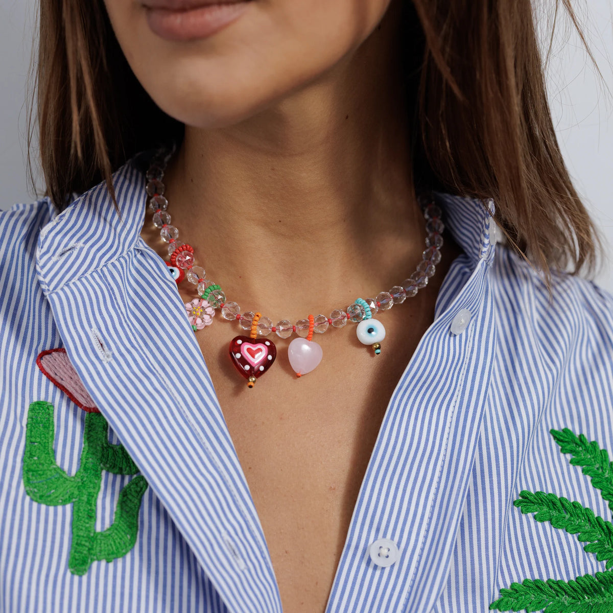 Beaded Charm Necklace