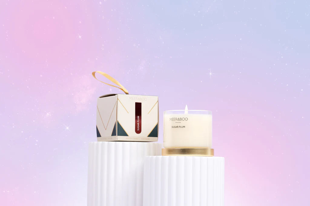 Christmas Bauble Mini Gold Lid Soy Candle