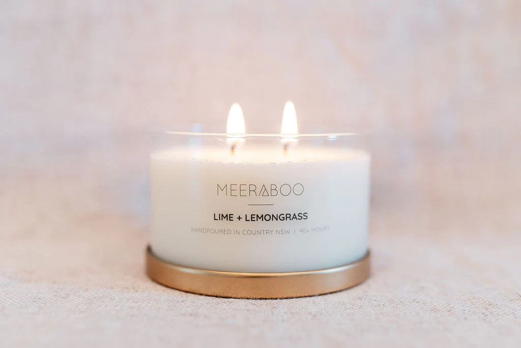 Lime + Lemongrass Gold Lid Soy Candle