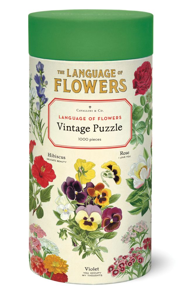 Cavallini 1000 Pc Puzzle - Language of Flowers