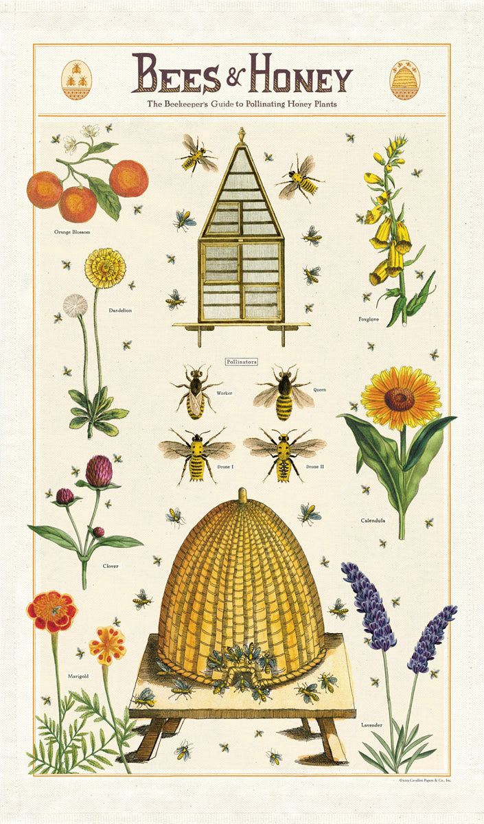 Tea Towel - Bees & Honey