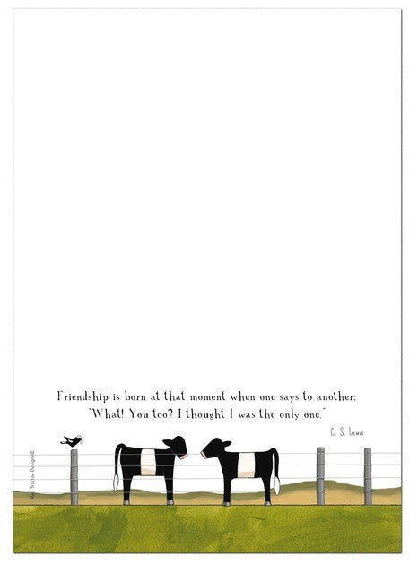 Mill &amp; Hide - Red Tractor Designs - Notepad - Snap