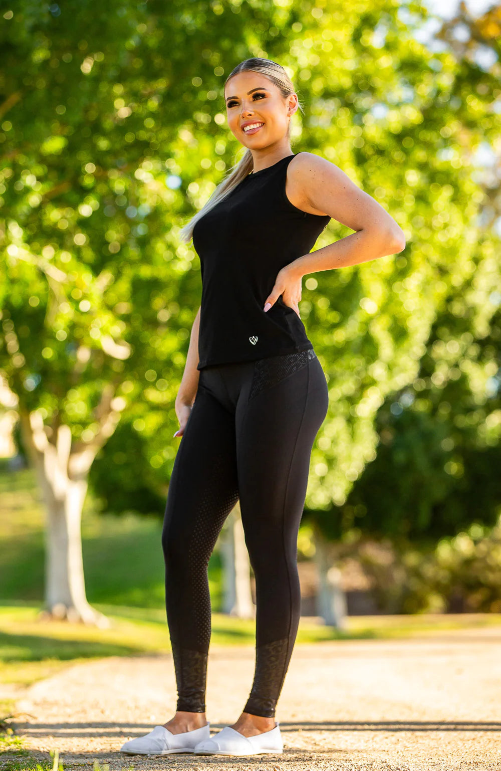 Mill &amp; Hide - Bare Equestrian - Performance Riding Tights - Black Cat
