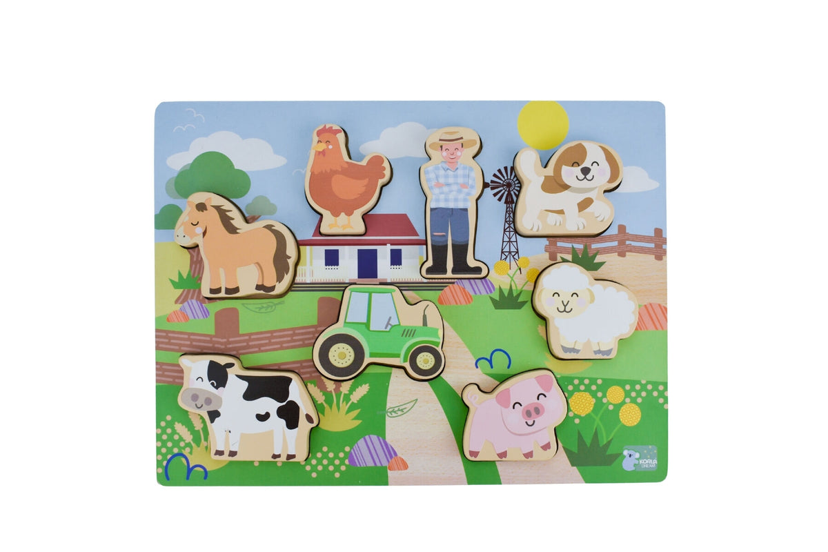 Chunky Aussie Farm Animal Puzzle