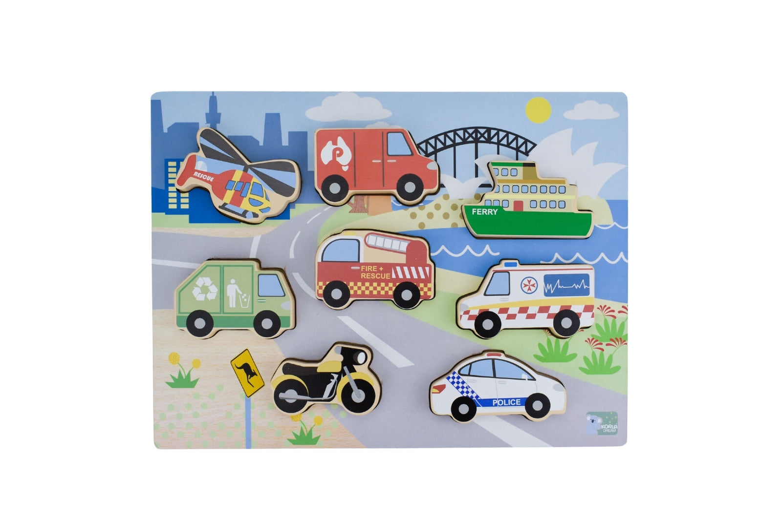 Chunky Aussie Transport Vehicle Puzzle