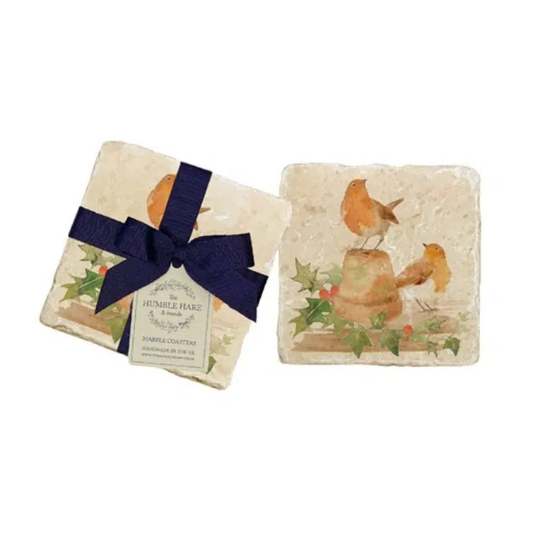 The Humble Hare - Potting Shed Coasters (pair)