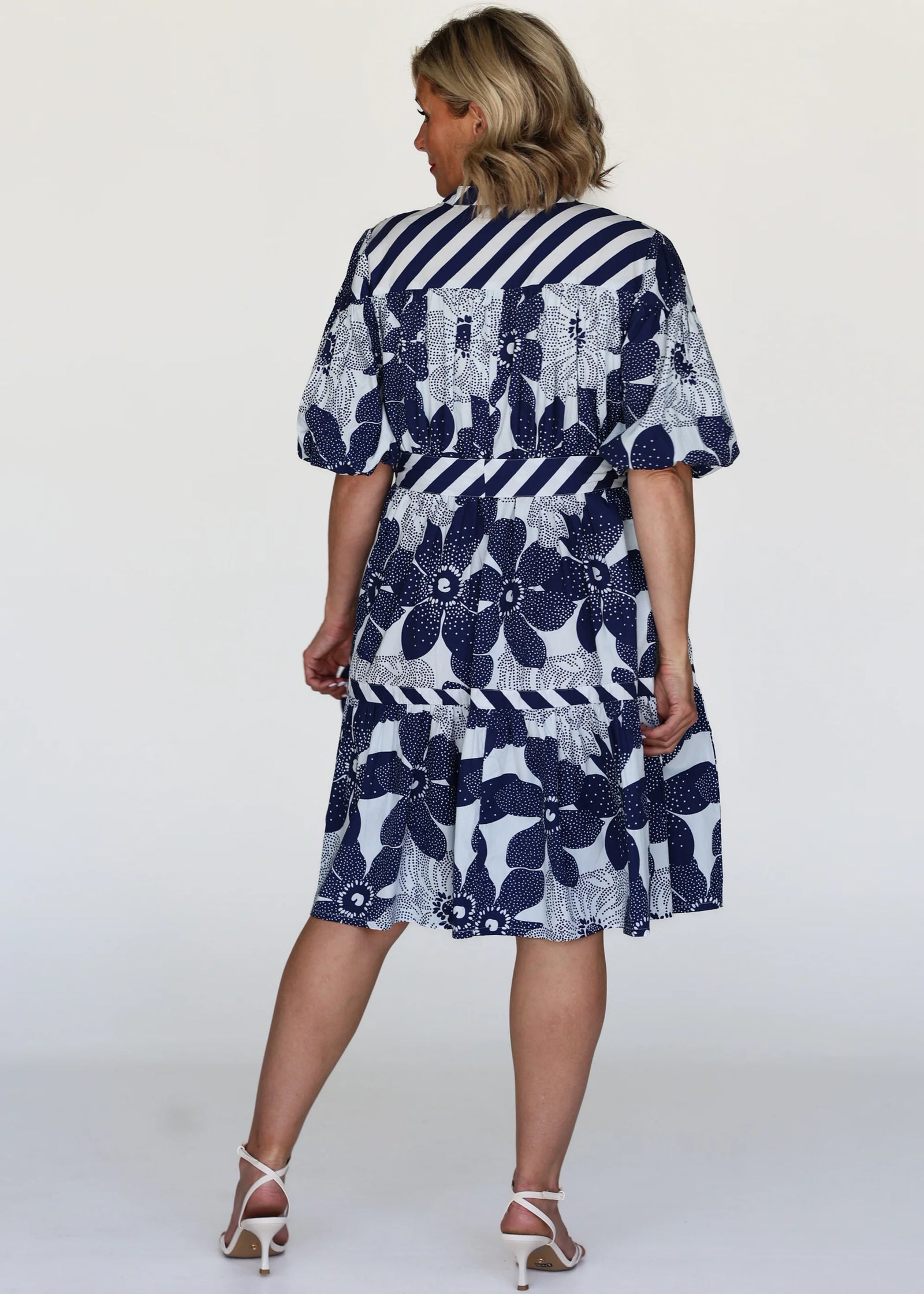 Rebecca Floral Stripes Dress