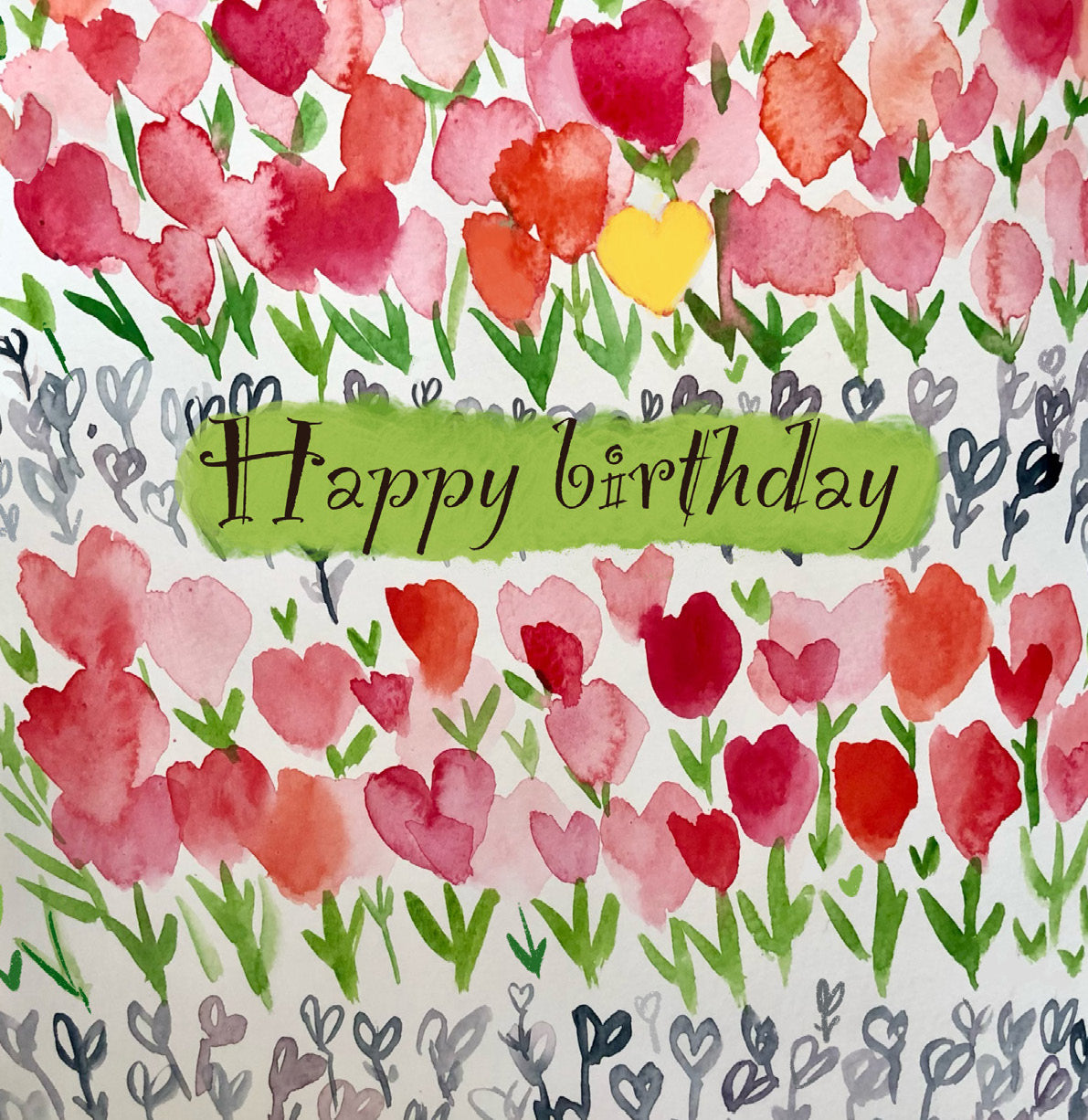 Mini Card - Happy Birthday Posies