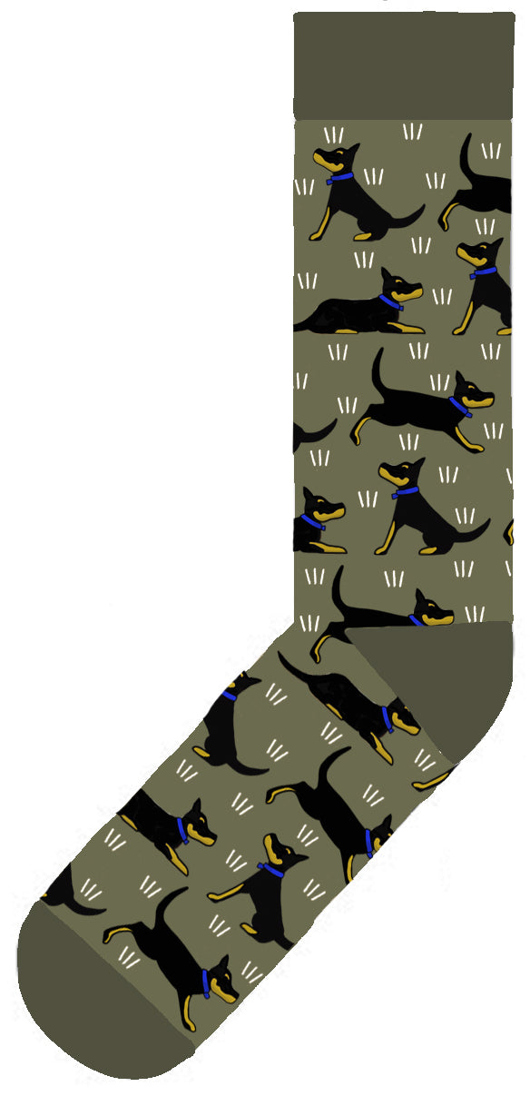 RTD - Socks Black and Tan Kelpies