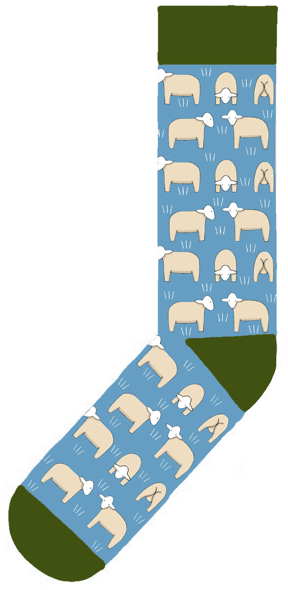 RTD - Socks Sheep On Blue