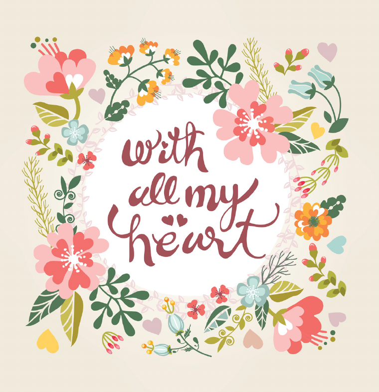 Mini Card - With All My Heart