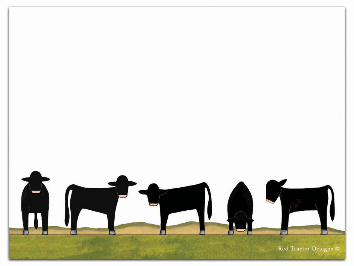 RTD Sticky Notes - Angus Cattle
