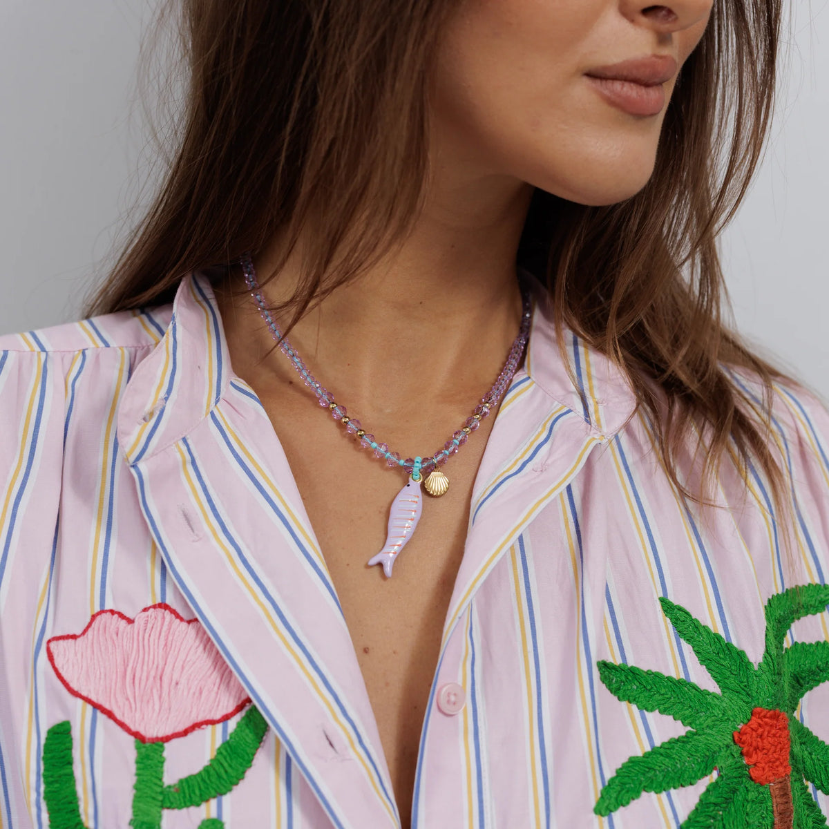 Beaded Charm Necklace