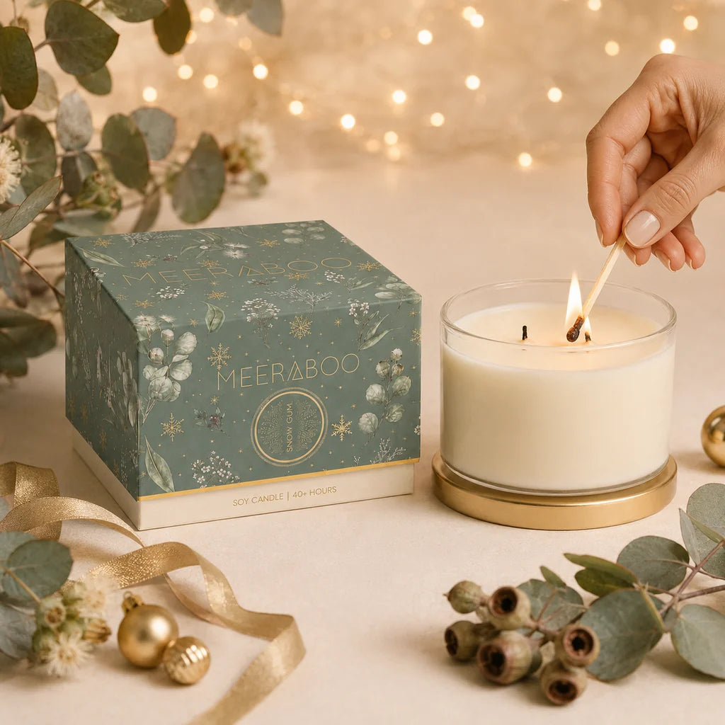 Snow Gum Gold Lid Soy Candle