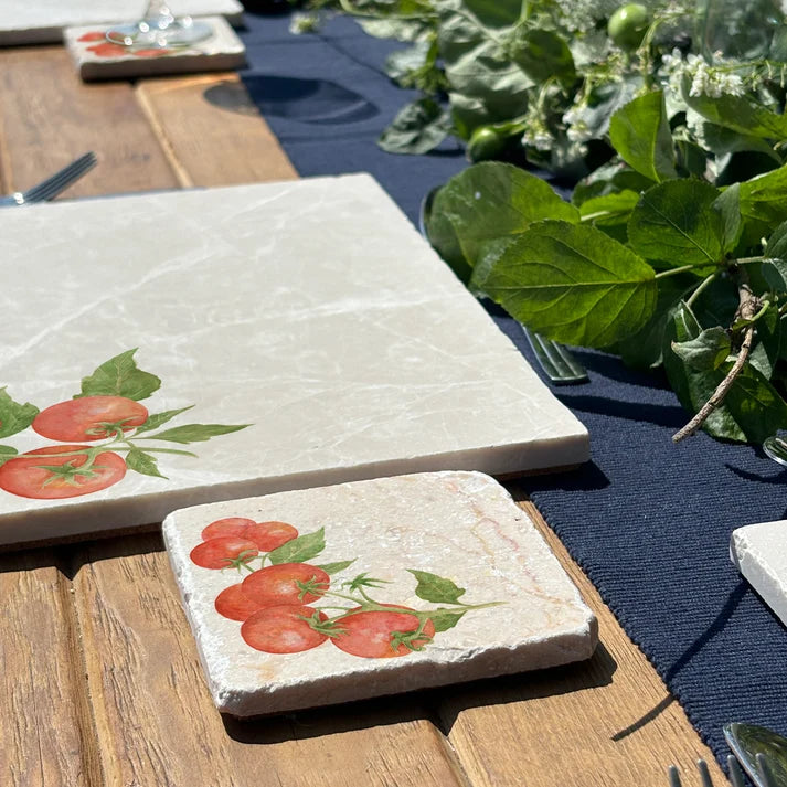 The Humble Hare - The Tumbling Tomatoes Coasters (pair)