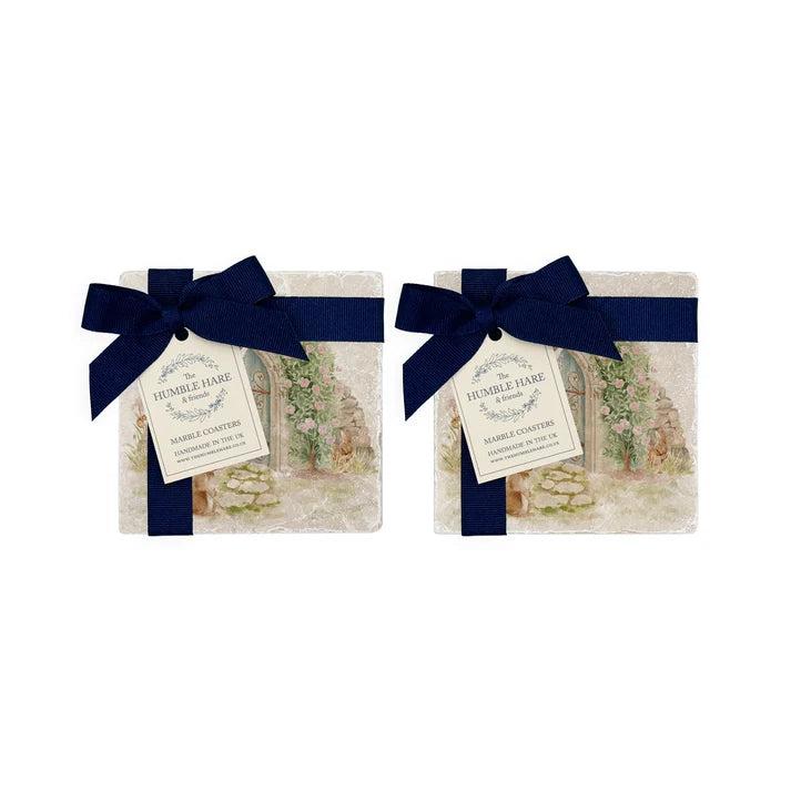 The Humble Hare - The Hidden Garden Coasters (pair)