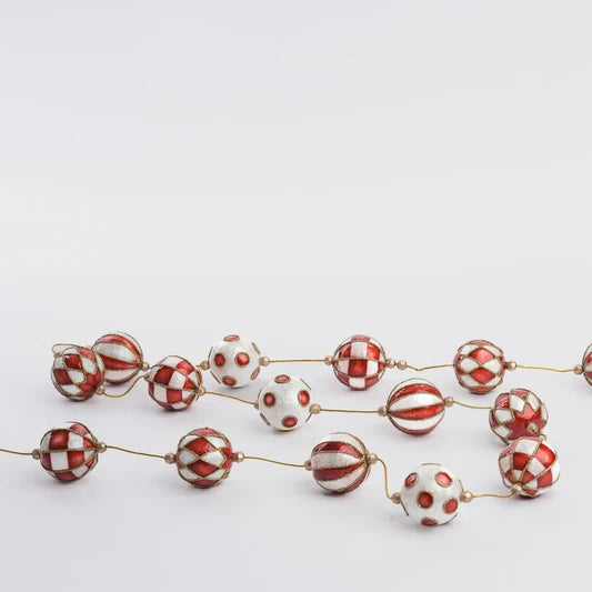 Stripe Capiz Garland