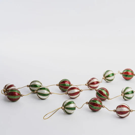 Stripe Capiz Garland