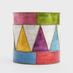 Checker Capiz Drum - Multi
