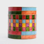 Checker Capiz Drum - Multi