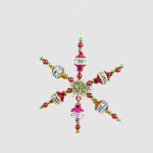 Vintage Bauble Star Decoration