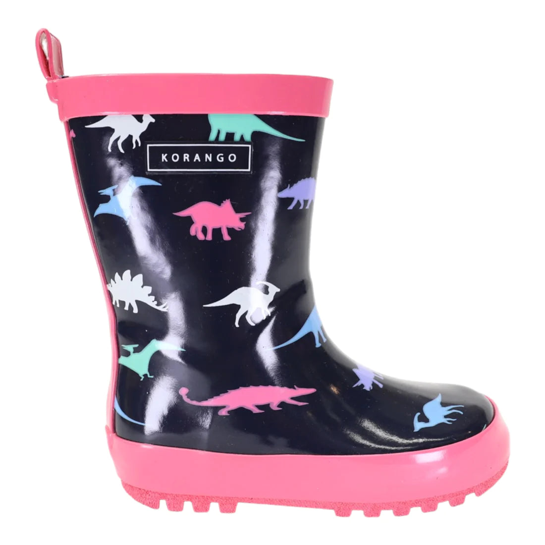 Dinosaur  Gumboot - Hot Pink