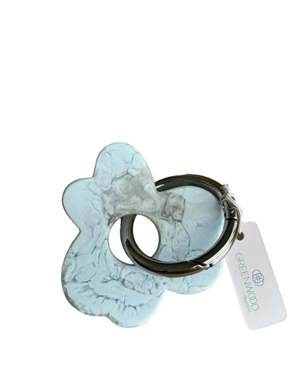 Mill & Hide - Greenwood Designs - Floral Resin Keyring
