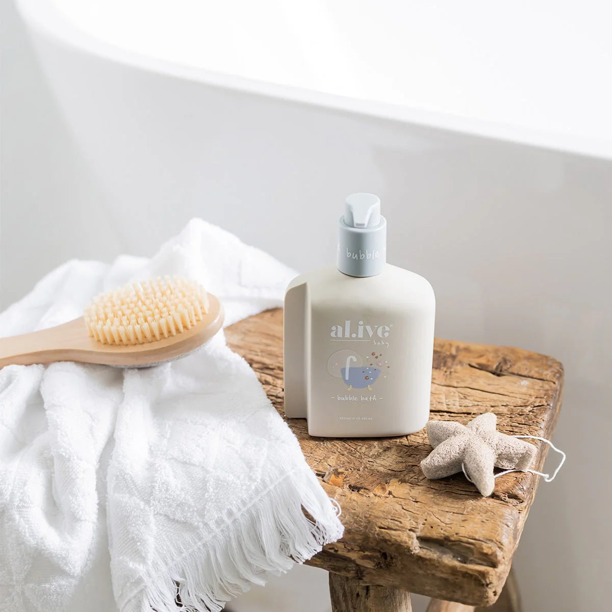 al.ive body - Baby Konjac Sponge - White