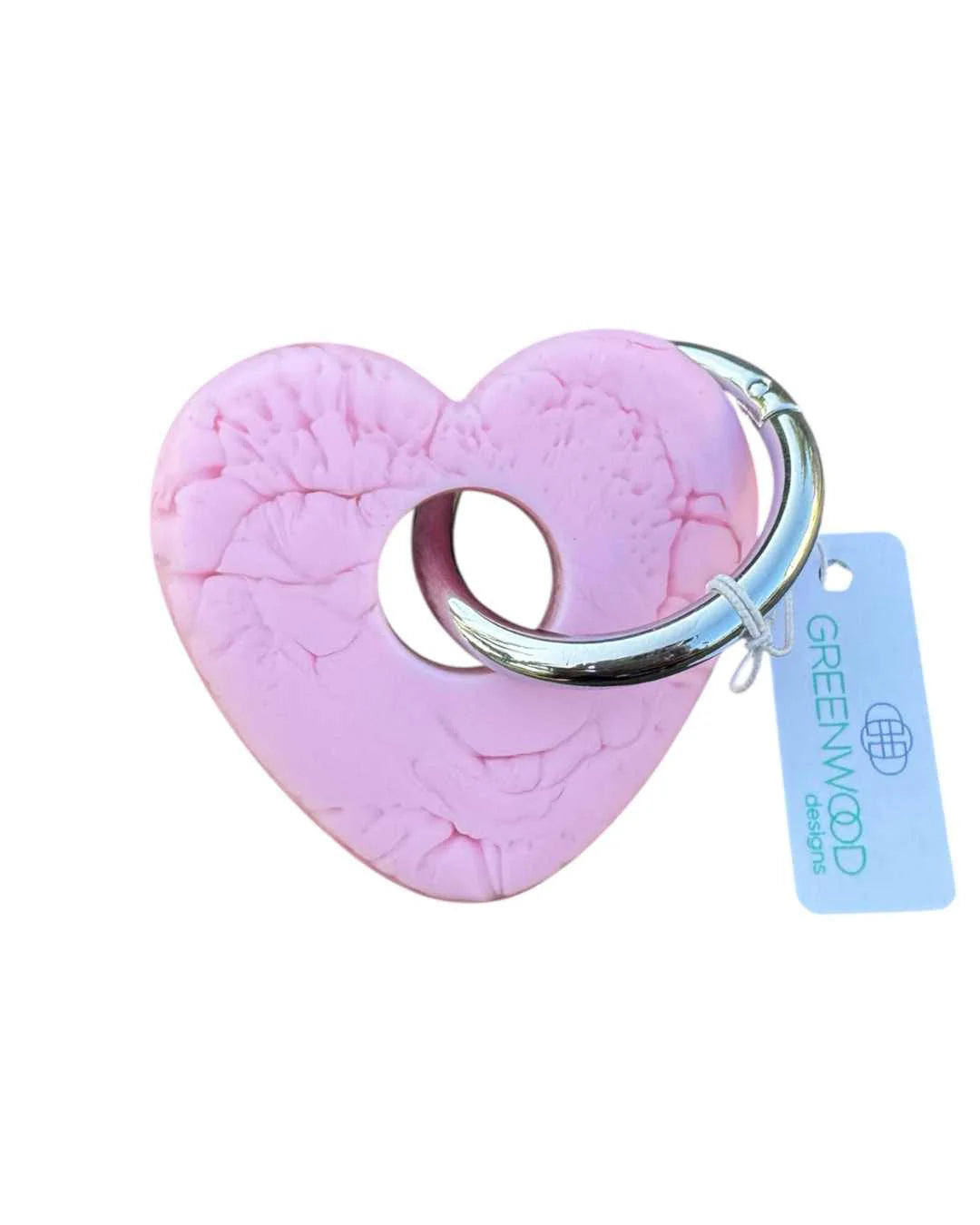 Mill & Hide - Greenwood Designs - Heart Resin Keyring