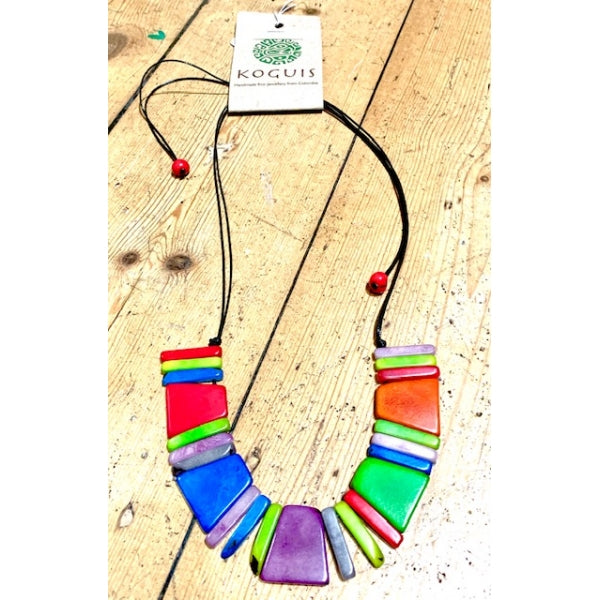 Tagua Trapeze &amp; Sticks Necklace